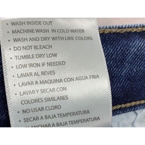 KanCan Jeans Womens 32 (36x34) Blue Super Flare High Rise Whiskered Stretch - Picture 8 of 14